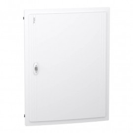 Coffret encastré PrismaSeT XS Schneider Electric - 4 rangées - 24 modules - Avec porte pleine