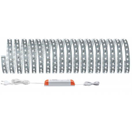 Kit de base ruban lumineux MaxLED 500 Paulmann - 10m - 6500K - 50W - Argent
