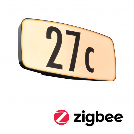 Applique extérieur 230V Sheera WarmDim Numéro maison IP44 2200-3000K 8W ZB PIR