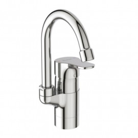 Mitigeur lavabo Olyos Porcher - bec haut - monotrou - Bec tube orientable