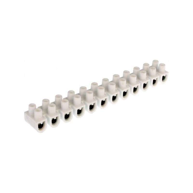 Eur'Ohm 70001 - Barrette De Connexion 12 Plots Laiton - 2,5 à 4 Mm²