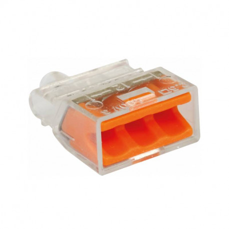 Boîte de 2500 bornes de connexion rapide - 3 entrées - Orange