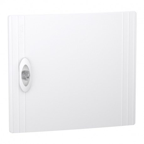 Porte pleine PrismaSeT XS Schneider Electric - Pour coffret encastré 1 rangée - 13 modules - Blanc
