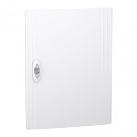 Porte pleine PrismaSeT XS Schneider Electric - Pour coffret encastré 2 rangées - 13 modules - Blanc