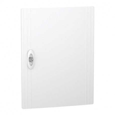Porte pleine PrismaSeT XS Schneider Electric - Pour coffret encastré 2 rangées - 13 modules - Blanc