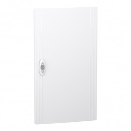 Porte pleine PrismaSeT XS Schneider Electric - Pour coffret encastré 3 rangées - 13 modules - Blanc