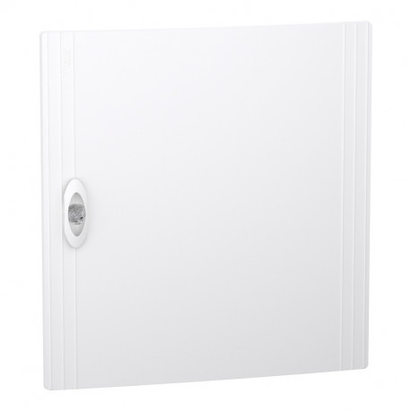 Porte pleine PrismaSeT XS Schneider Electric - Pour coffret encastré 1 rangée - 18 modules - Blanc