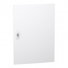 Porte pleine PrismaSeT XS Schneider Electric - Pour coffret encastré 3 rangées - 18 modules - Blanc