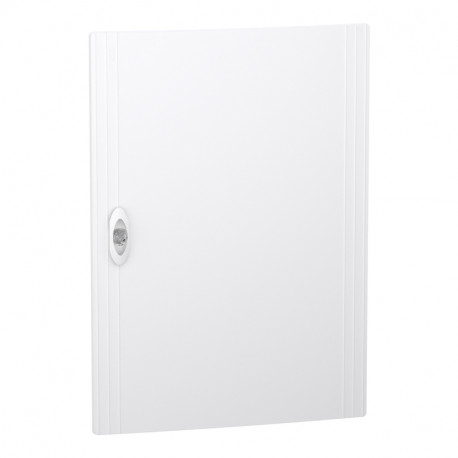 Porte pleine PrismaSeT XS Schneider Electric - Pour coffret encastré 3 rangées - 18 modules - Blanc