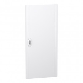 Porte pleine PrismaSeT XS Schneider Electric - Pour coffret encastré 4 rangées - 18 modules - Blanc
