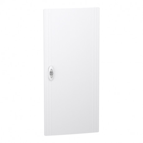 Porte pleine PrismaSeT XS Schneider Electric - Pour coffret encastré 4 rangées - 18 modules - Blanc