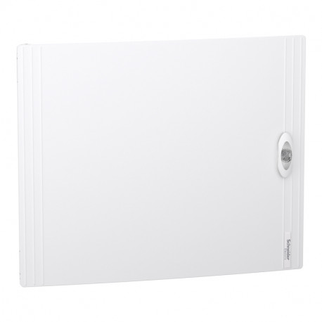 Porte pleine PrismaSeT XS Schneider Electric - Pour coffret en saillie 2 rangées - 24 modules - Blanc