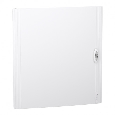 Porte pleine PrismaSeT XS Schneider Electric - Pour coffret en saillie 3 rangées - 24 modules - Blanc