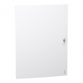 Porte pleine PrismaSeT XS Schneider Electric - Pour coffret en saillie 4 rangées - 24 modules - Blanc
