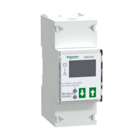 Compteur d'énergie monophasé Acti9 IEM2455 Schneider Electric - 100A - Modbus - Certifié MID