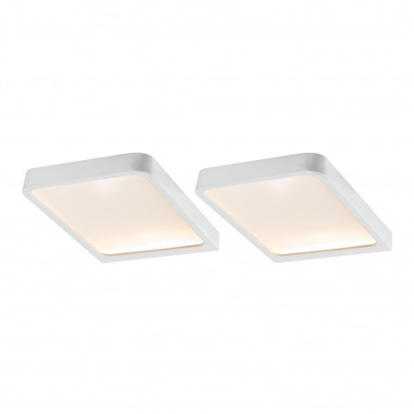 Spot LED Vane Paulmann - Lot de 2 - 2x8W - Blanc dépoli - IP44