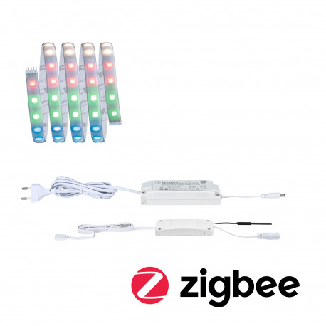 Kit de base MaxLED 500 1,5m Zigbee RGBW Protect Cover IP44 18W 24V 36VA Argent
