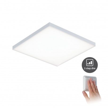 Pann. LED WallCeilingVelora gra 295x 295mm 16,8W Blanc dépoli 230V Métal