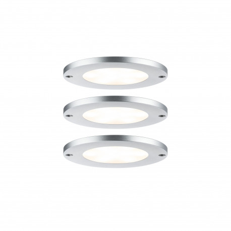 Spots pour meuble Micro Line Paulmann - Lot de 3 - Ø80mm - 4W/LED