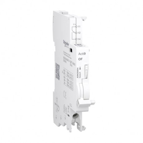 Contact auxiliaire de signalisation OF Acti9 Schneider Electric - 100mA à 6A - AC/DC