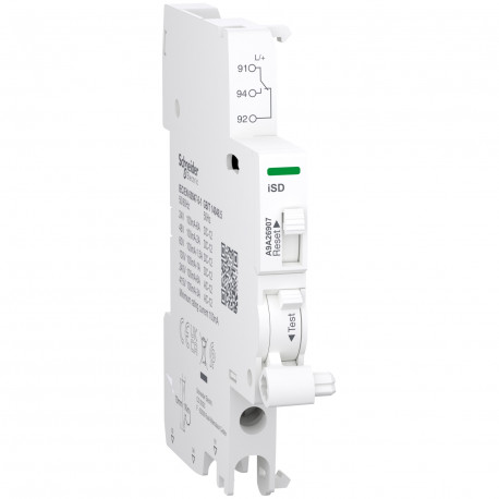 Contact auxiliaire de signalisation iSD Acti9 Schneider Electric - 100mA à 6A - AC/DC