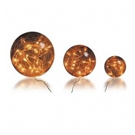 Boules de verre à LED 2,4W ambre