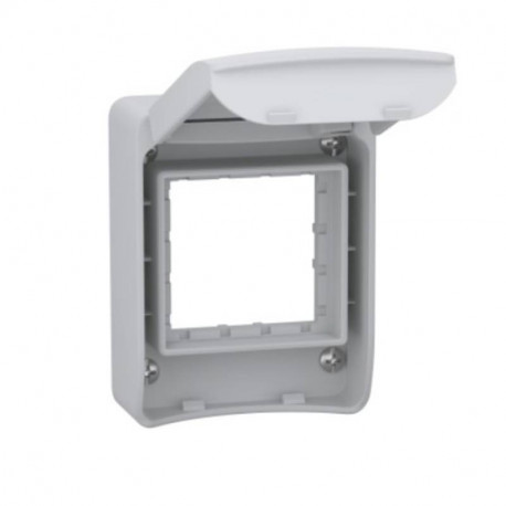 Socle pour montage en saillie Mureva Schneider Electric - pour fonction Unica 45x45 - IP65 - Gris