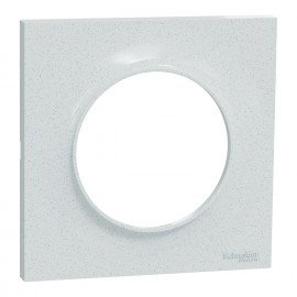 Plaque de finition 1 poste Odace Styl Schneider Electric - IP21 D - Blanc - Recyclé