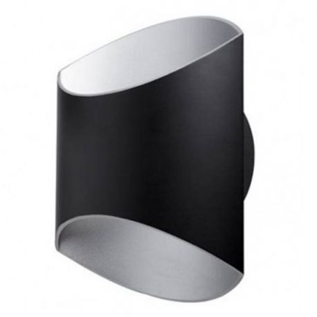 Applique Glam 250 LED U&D - 12W - 3000K - 520Lm - dimmable - Noir/Argent