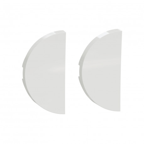 Enjoliveur double pour double VV/ double poussoir et VV + poussoir Odace Schneider Electric - Blanc
