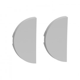 Enjoliveur double pour double VV/ double poussoir et VV + poussoir Odace Schneider Electric - Alu