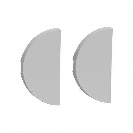 Enjoliveur double pour double VV/ double poussoir et VV + poussoir Odace Schneider Electric - Alu