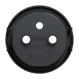 Enjoliveur simple pour prise 2P+T Odace Schneider Electric - Anthracite