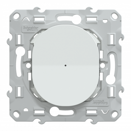 Schneider Electric - Wiser Odace - Variateur Rotatif LED 2fils Zigbee Blanc 01887101955