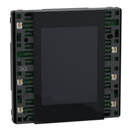 Bouton poussoir D-Life Schneider Electric - SpaceLogic KNX - 6 fonctions - Etiquette dynamique - Anthracite - Mécanisme seul