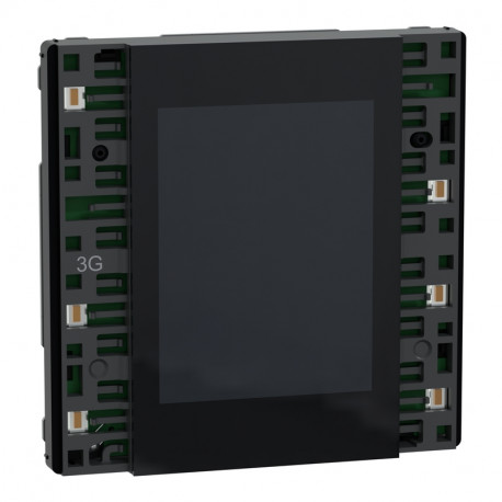 Bouton poussoir D-Life Schneider Electric - SpaceLogic KNX - 6 fonctions - Etiquette dynamique - Anthracite - Mécanisme seul