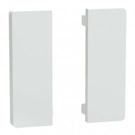 Enjoliveur 2 touches médianes D-Life Schneider Electric - SpaceLogic KNX - Etiquette dynamique - Blanc Lotus