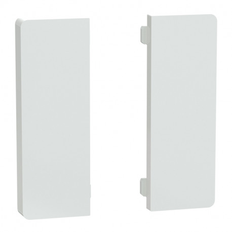 Enjoliveur 2 touches médianes D-Life Schneider Electric - SpaceLogic KNX - Etiquette dynamique - Blanc Lotus
