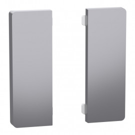 Enjoliveur 2 touches médianes D-Life Schneider Electric - SpaceLogic KNX - Etiquette dynamique - Acier