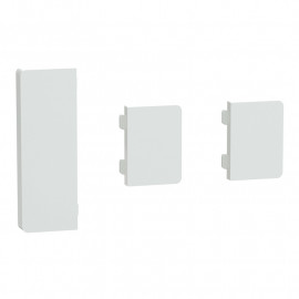 Enjoliveur 1 touche médiane + 2 petites touches D-Life Schneider Electric - SpaceLogic KNX - Etiquette dynamique - Blanc lotus