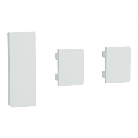 Enjoliveur 1 touche médiane + 2 petites touches D-Life Schneider Electric - SpaceLogic KNX - Etiquette dynamique - Blanc lotus
