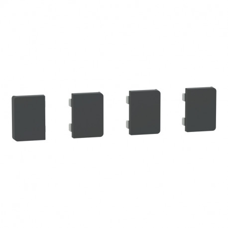 Enjoliveur 4 petites touches D-Life Schneider Electric - SpaceLogic KNX - Etiquette dynamique - Anthracite