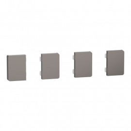 Enjoliveur 4 petites touches D-Life Schneider Electric - SpaceLogic KNX - Etiquette dynamique - Nickel