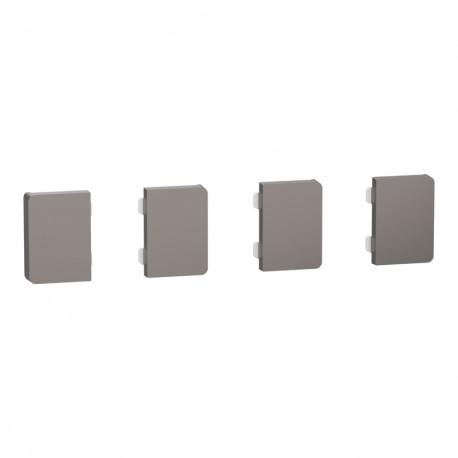 Enjoliveur 4 petites touches D-Life Schneider Electric - SpaceLogic KNX - Etiquette dynamique - Nickel