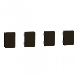 Enjoliveur 4 petites touches D-Life Schneider Electric - SpaceLogic KNX - Etiquette dynamique - Mocca