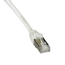 Cordon CL-MNC S/FTP 4 paires Actassi Schneider Electric - Cat. 6A - 2m - Blanc