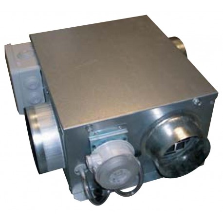 Caisson aération Microgem VS - Simple flux autoréglable - 10/20W - 70/140m³/h - 2 piquages - Spécial vide sanitaire
