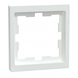 Plaque de finition D-Life Schneider Electric - 1 poste - Blanc lotus