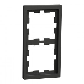 Plaque de finition D-Life Schneider Electric - 2 postes - Anthracite