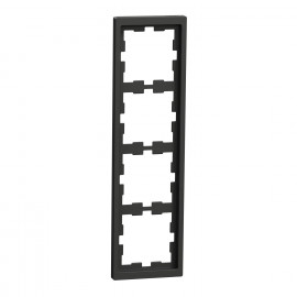 Plaque de finition D-Life Schneider Electric - 4 postes - Anthracite